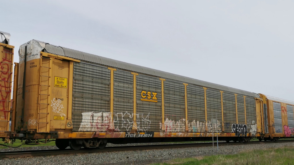 CSX B2162 (Body) TTGX 983034 (Flat)